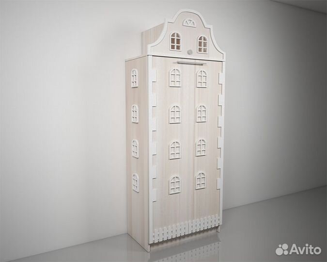 Подъемная откидная шкаф кровать домик детская Б-32