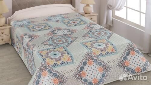 Покрывало микрофибра 220*240 см мультиколор Ele