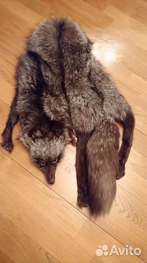 Меховой воротник из чернобурки