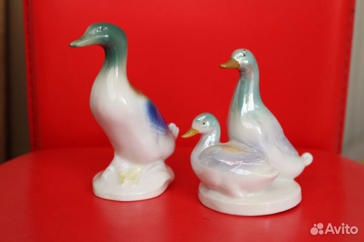 Фарфоровая статуэтка Селезень,Утка.60-е.Германия.G