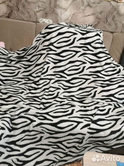 Плед бамбук зебра