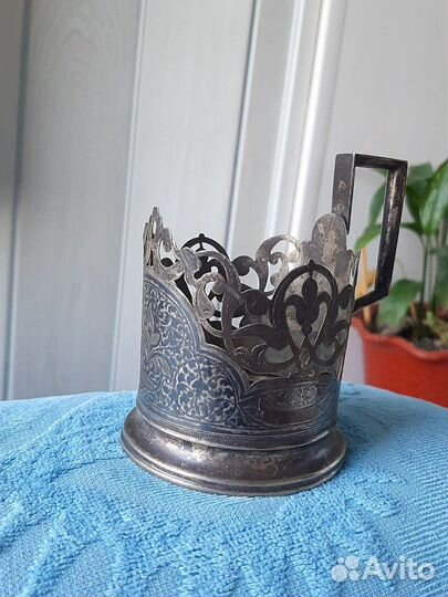 Подстаканник Кубачи серебро 875