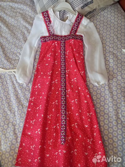 Сарафан для девочки русско-народный