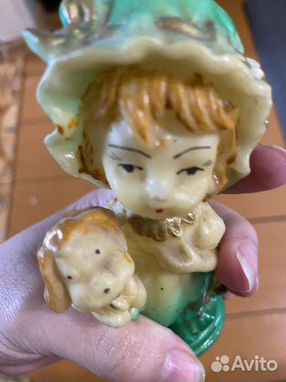 Статуэтка СССР Девочка с собачкой