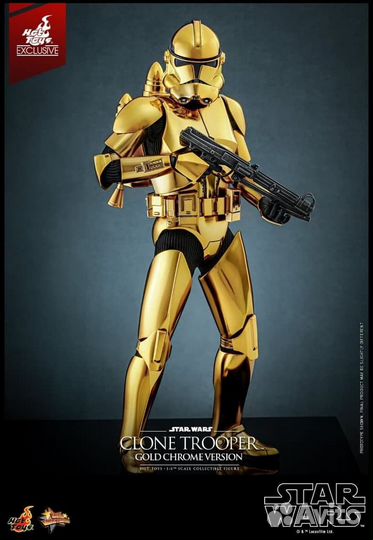 Hot toys Star Wars Clone Trooper Gold Chrome