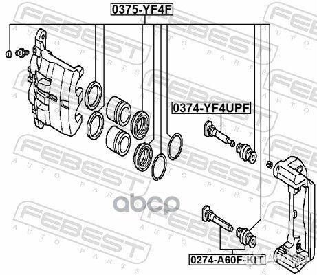 Ремк-т торм. суппорта перед. Honda Pilot YF4