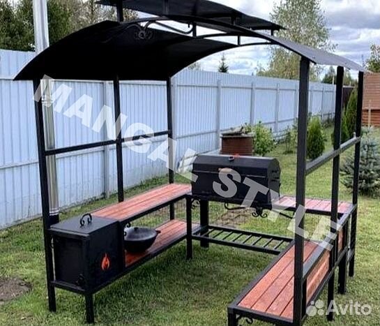 Беседка с мангалом