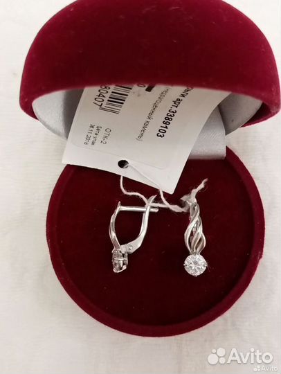 Серьги серебряные.Новые