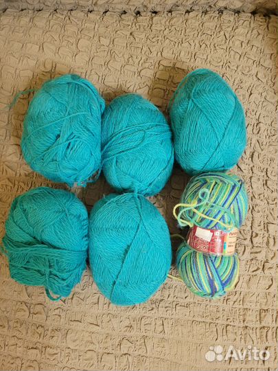 Пряжа нитки шерсть для вязания