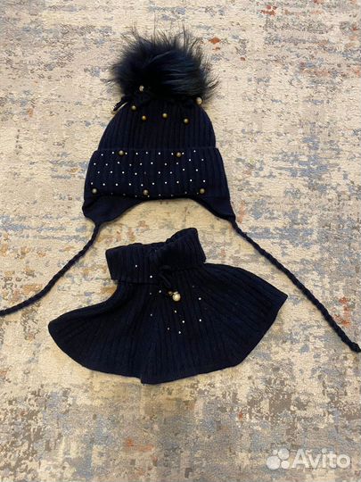 Шапка и горловина для девочки NoblePeople