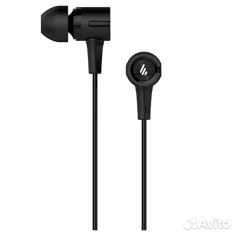 Наушники с микрофоном Edifier P205 черные, mini ja