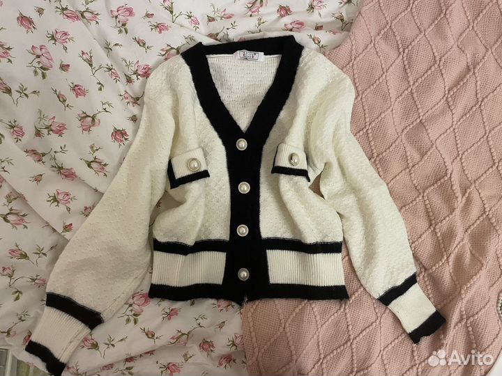 Кардиган в стиле old money, шанель