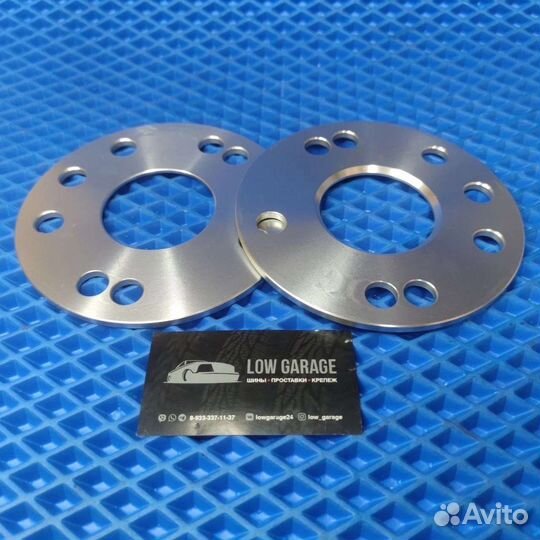 Проставки 2шт 4х114.3/5х114.3 60.1 5мм сквозные