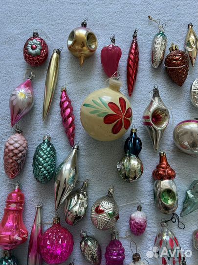 Елочные игрушки СССР глинка
