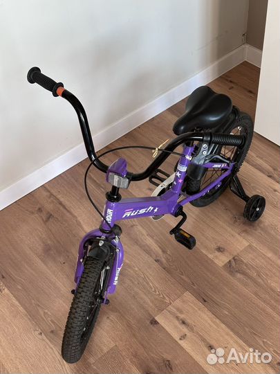 Велосипед детский rush 16 2,4-колесный(съёмные)