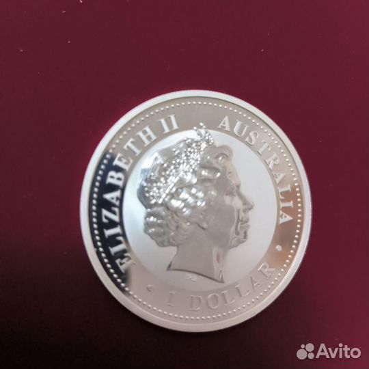 Серебряная монета Лунар1