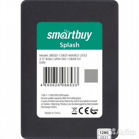 Внутренний SSD SmartBuy Splash на 128GB купить в Москве | Электроника ...