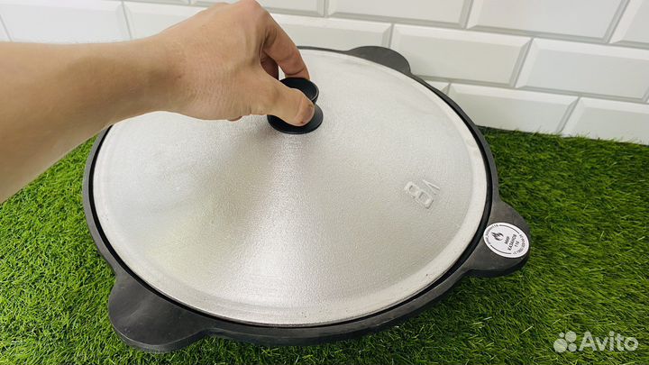 Казан чугунный с крышкой