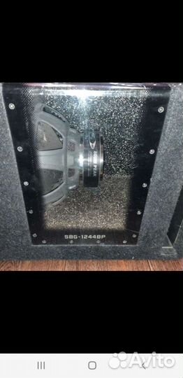 Сабвуфер alpine sbg 1244bp