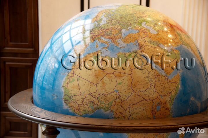 Физический глобус VIP большой напольный, D130 см
