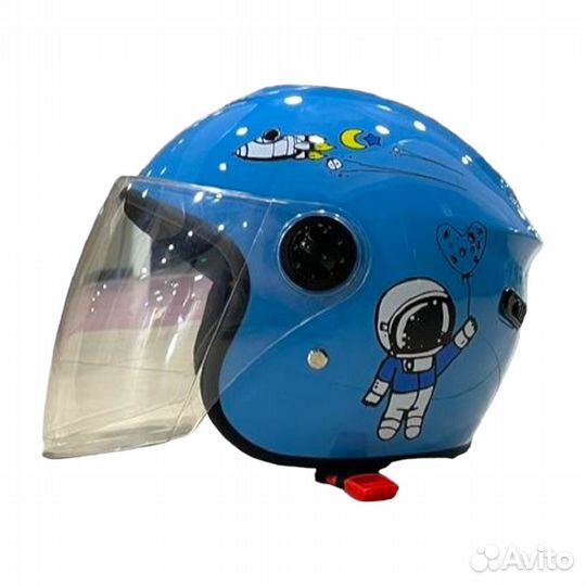Мотошлем открытый 3/4 BYB детский для мотоцикла
