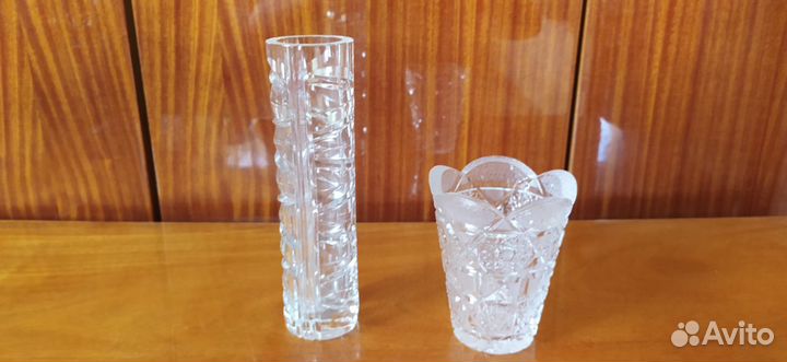 Ваза хрустальная