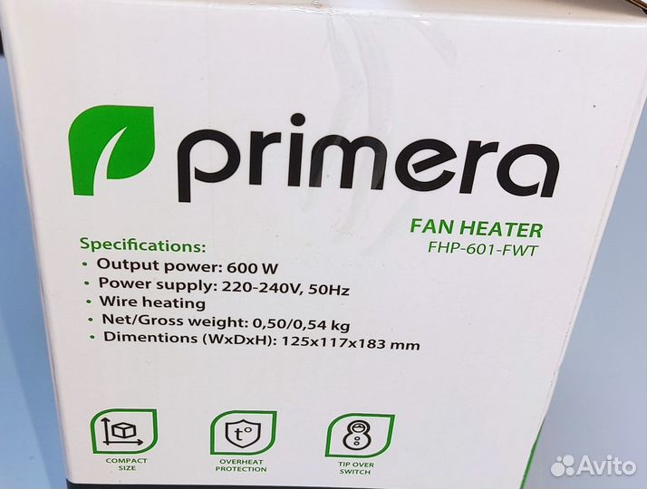 Тепловентилятор Primera kiddy Новый