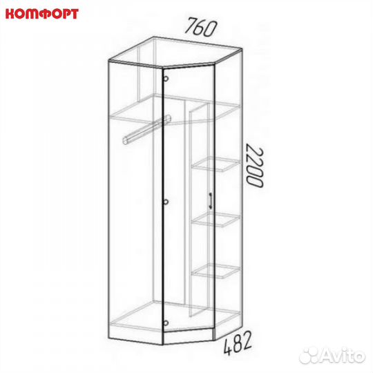 Шкаф угловой