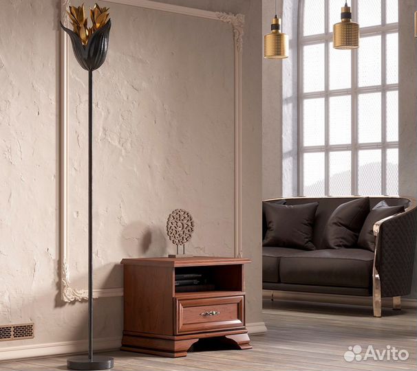 Тумба прикроватная kentaki KOM 1S каштан