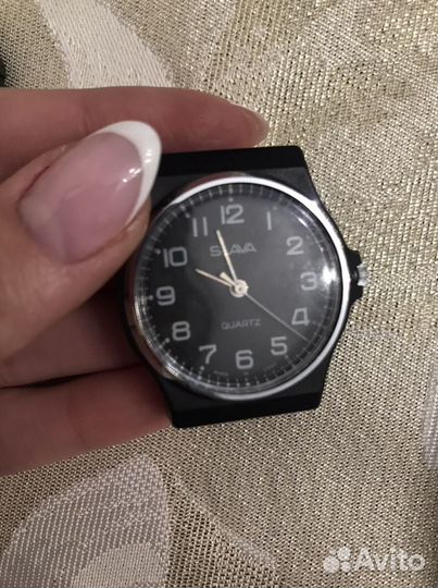 Часы пилот заря слава кварц СССР