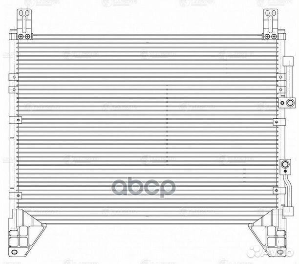 Радиатор кондиционера lrac1751 luzar