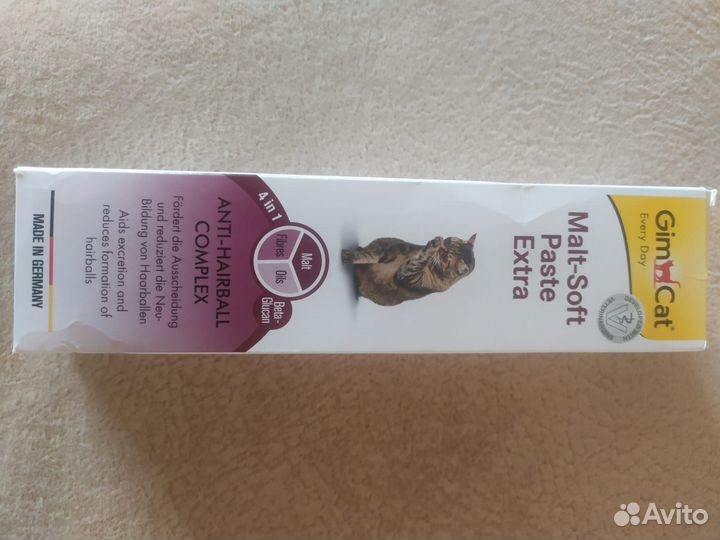 Паста для выведения шерсти GimCat Malt-Soft Extra