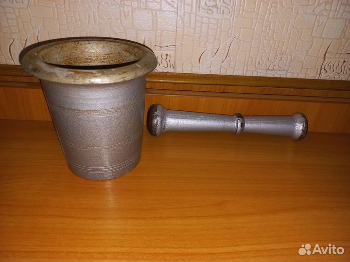 Ступка с пестиком СССР чугун