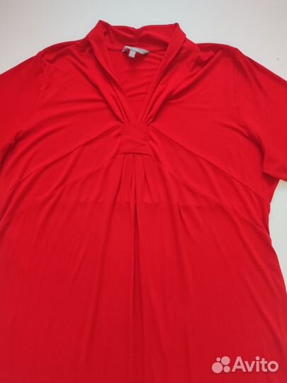 Платье красное вискоза Ulla Popken 64-66-68