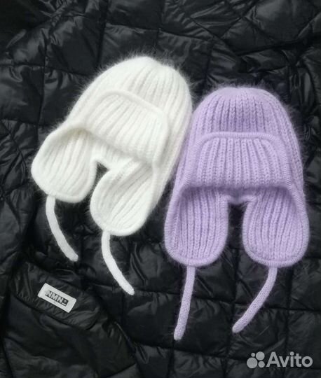 Шапка Ушанка из пуха норки