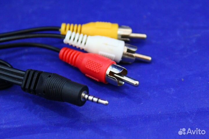 Кабель Шнур соединительный 3,5мм trrs 3RCA, 1.0м