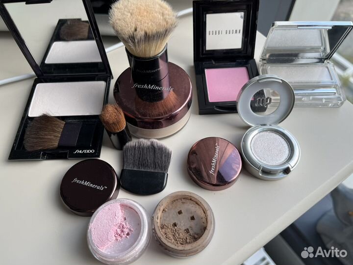 Косметика shiseido, fresh minerals, urban decay