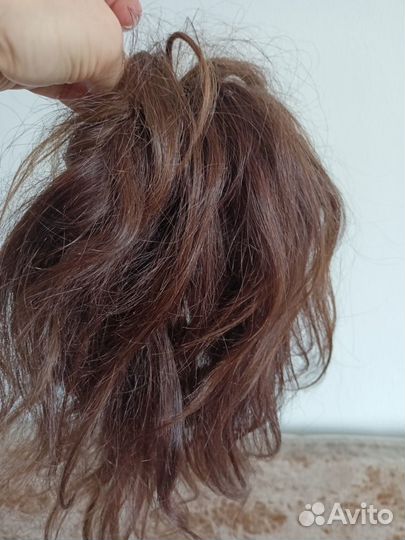 Шиньон из натуральных волос