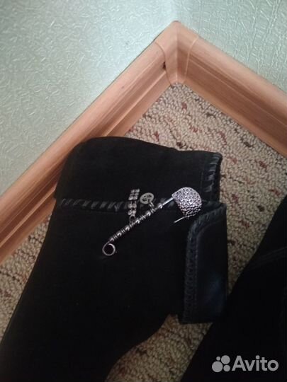 41 р Ботинки кожа