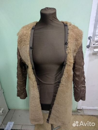 Детская подстежка для куртки натуральный мех