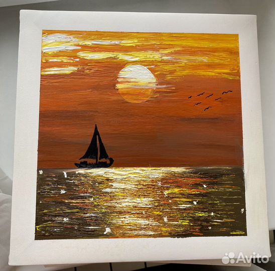 Картина 30х30 акрил, холст на подрамнике