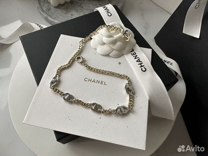 Чокер Chanel оригинал новый комплект бутика