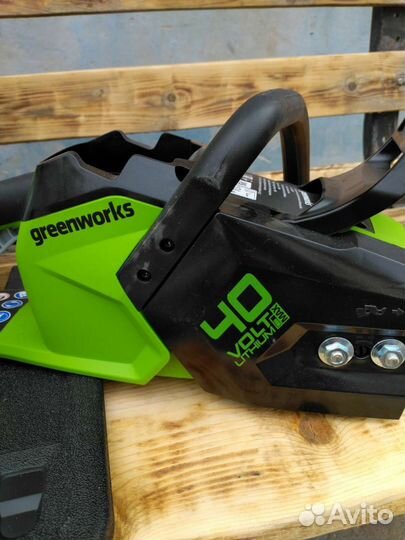 Пила цепная аккумуляторная Green works GD40CS18K4