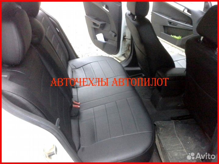 Чехлы Автопилот Opel Astra H из экокожи чёрные
