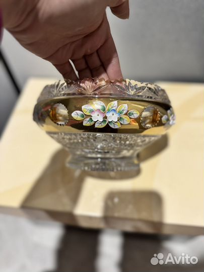 Ваза хрустальная Bohemia конфетница