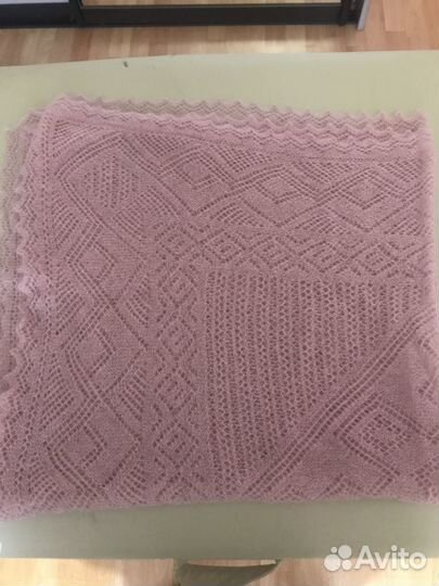 Шаль паутинка пуховая ручная работа