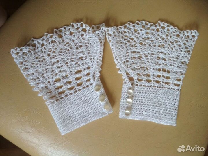 Кружевные манжеты ручной работы