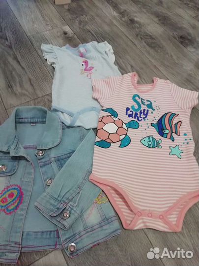Боди для девочки 80 86