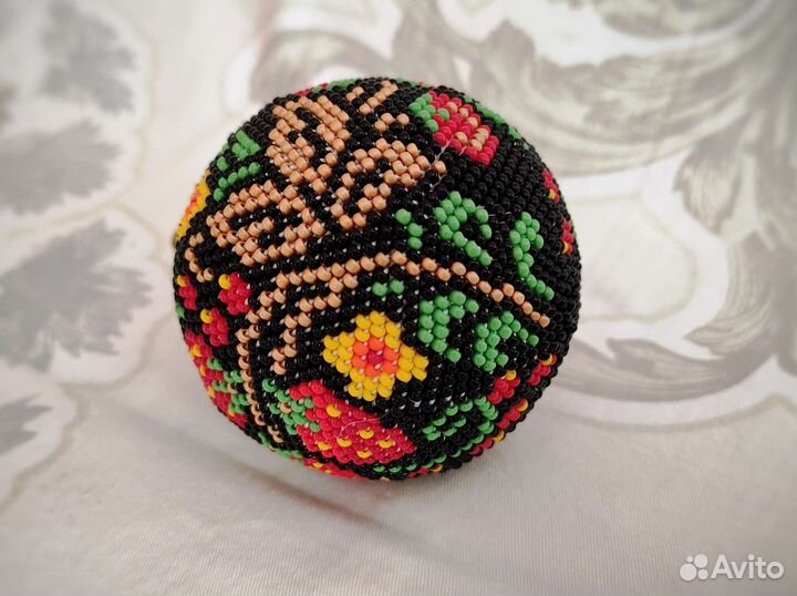 Хохлома шар из бисера