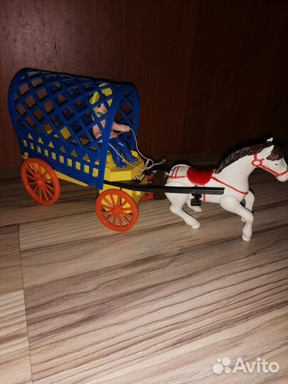 Игрушки СССР кибитка и кораблик